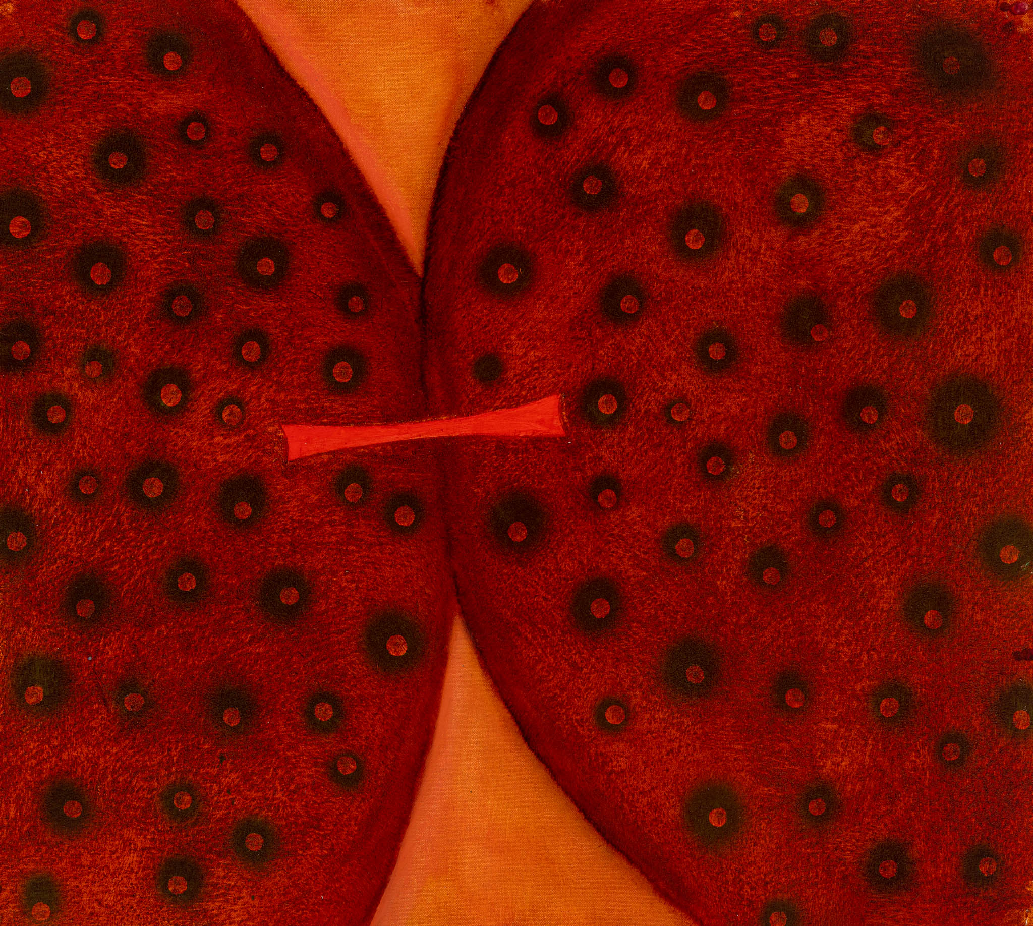 Lady Bug Union, 30_ x 30_, Oil on Canvas, 2023